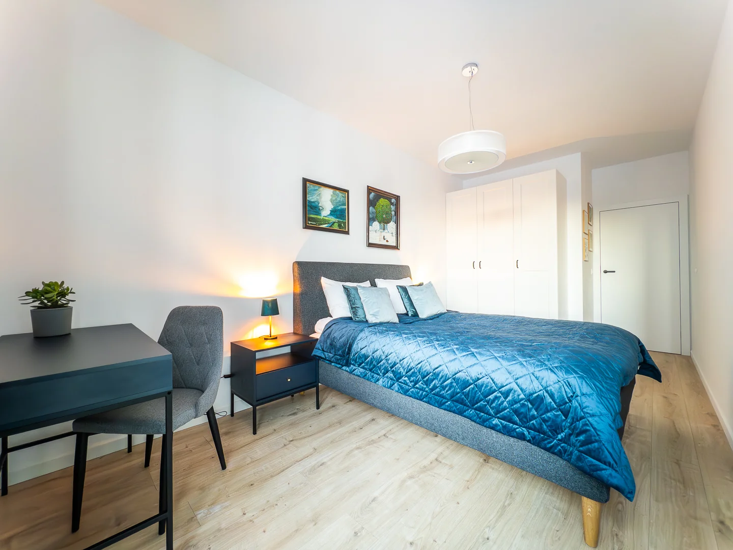 Sypialnia z łóżkiem podwójnym